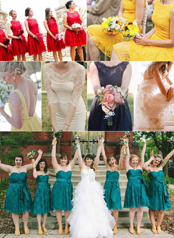 lace bridesmaid dresses from ulovee