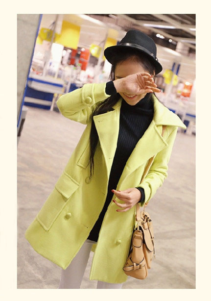 Women Loose Double Breasted Long Sleeve Trench Coat